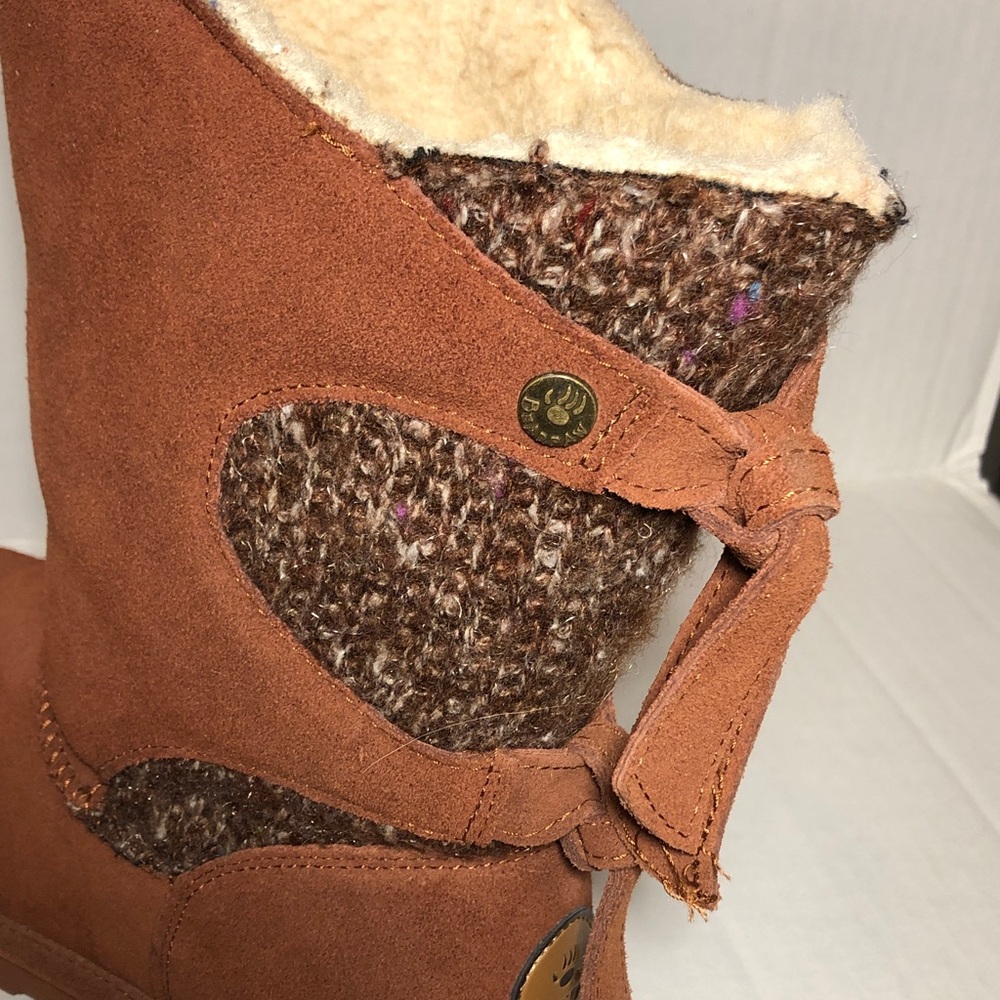 BearPaw Chestnut Suede Winter Boots - Picture 6 of 11